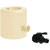 Image de First Plast Récupérateur d'eaux pluviales PVC avec stop feuilles pour tubes ronds et ovales-Sable
