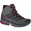 Image de La Sportiva Ultra Raptor II Mid Leather Wide GTX, Chaussures de randonnée pour femme, Charcoal Cerise, 38 EU