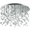 Image de Ideal Lux Neve PL12 G9 Chrome éclairage de Plafond avec Lampe (Chambre, Chambre des Enfants Salon, Salle à Manger, Salon, Chrome, iP20, brossé, Rond, Verre, métal)