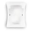 Image de Ideal Lux 026480 TRIPLO AP2, Diffuseur en Triple l'un Transparentet Plat Àsur La Baseet Deux Poli À L'Acideet Courbés sur La Partie Supérieure. Vis Bloque Verre Chromée, E27, 60 W