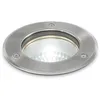 Image de Ideal Lux 032825 Park PT1 Medium, Spot À Emboîter Au Sol Ou Au Mur. Corp Lumineux Extérieur en PVC. Parabole Réfléchissante en Aluminium. Cadre Circulaire Ferme Acier Mat. Verre Transparent, E27, 60 W