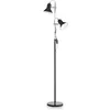 Image de Ideal Lux 061139 Polly PT2 Nero, Diffuseurset Base Émaillé. Détailset Jonctions en Métal Chromé. Diffuseurs Orientables, E27, 60 W