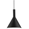 Image de Ideal Lux 074344 Cocktail SP1 Small Nero, Diffuseur en Verre Soufflé Chemisée Dépoli. Blanc À L'Intérieure de Couleur À L'Extérieur. Suspensions avec Câbles Réglables en Longueur, E14, 40 W