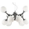 Image de Idéal Lux SP9 Intérieur E14 Nodi de plafond   lampe (Salon salle à manger, chrome, IP20, brossé, autour, chrome, métal)