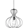 Image de IDEAL LUX AMPOLLA-1 SP1, Luminaire Suspendu en Métal Noir Opaque