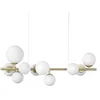 Image de Ideal Lux PERLAGE Plafonnier suspendu globe linéaire à 10 lumières en laiton