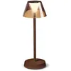 Image de Ideal Lux LOLITA Lampe de table LED intégrée à intensité variable café, interrupteur intégré, 3000K, IP54