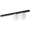 Image de Ideal Lux BINOMIO Plafonnier 2 lumières en forme de globe Noir