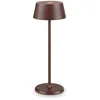 Image de Ideal Lux PURE Lampe de Table LED Intégrée Marron Café 230Lm 3000K IP54