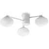 Image de Ideal Lux HERMES Plafonnier globe 3 lumières Blanc 60 cm