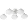 Image de Ideal Lux HERMES Plafonnier Globe 5 Lumières 60cm Blanc