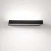 Image de Applique contemporaine en aluminium noir LED intégrée 18 W
