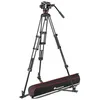 Image de Manfrotto 504X Tête Vidéo Fluide Trépied Aluminium Deux Jambes, avec Ecarteur au Sol, pour Reflex et Appareils Photo Numériques, Caméscopes, Photographes et Vidéastes, Sac de Transport, Charge 12 kg