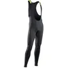 Image de Nortwave Fast Polar 2024 Pantalon de vélo à bretelles pour l'hiver Noir/jaune