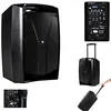 Image de Proel V12FREE - Système audio complet alimenté par batterie, boîtier actif moniteur diffuseur bi-amplifié à 2 voies de 400 W de crête, noir (V12FREE)