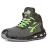 Image de U-Power - Baskets de sécurité hautes anti abrasion et hydrofuges HARD - Environnements humides - S3 SRC 39 Noir / Vert