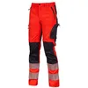 Image de U-Power HL222RF Linea Hi Light Modèle Roy Pantalon élastique haute visibilité, 52% Polyester/44% Coton/4% Élasthanne, Fluo rouge, XL Taille
