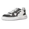 Image de U-Power Urban Lifestyle Jaydon, chaussures de sport et décontractées blanches et noires en cuir souple. Baskets basses avec semelle antidérapante avec insert Infinergy, idéales pour un usage