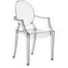 Image de Kartell 4852/J1 Louis Ghost, 54x93x55cm, Polycarbonate, 2 chaises, Fumè Clair