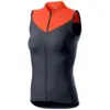 Image de Maillot Femme Castelli Solaris Noir Orange, Taille S