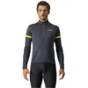 Image de Maillot à Manches Longues Castelli Fondo 2 FZ Gris Foncé, Taille XL
