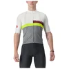 Image de Maillot Castelli A Blocco à Manches Courtes Blanc Gris, Taille L