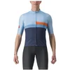 Image de Maillot Castelli A Blocco à manches courtes Bleu Noir, Taille XXL
