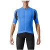 Image de Maillot Castelli Superleggera 3 à Manches Courtes Bleu Noir, Taille XL