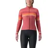 Image de Maillot Castelli Ottanta manches longues rouge minéral femme, Taille L