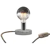 Image de creative cables - Lampe de table Posaluce Half Cup en métal - Chrome, variateur