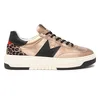 Image de Nero Giardini I411647D Baskets pour femme en cuir, matériau technique et daim, golden/e, 36 EU