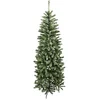 Image de Rebecca Mobili Arbre de Noël Mince, Arbres de Noël 180, Socle en PVC Plastique Vert, 645 Branches, Décoration de Noël pour Maisons, magasins - Taille: 180 x 71 x 71 cm (H x L x P) - Art. RE6755