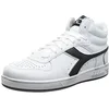 Image de Diadora Magic Basket Demi Icône, Baskets Unisexe-Adulte, White White Black, 43 EU