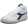 Image de Diadora Magic Basket Demi Icona, Chaussures de sport Unisexe Adulte, White Blue Caspian Sea, 42 EU