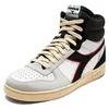 Image de Diadora Magic Basket Mid Suede, Baskets Unisexe-Adulte, White Ferrari Red Italy, 43 EU