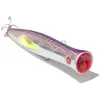 Image de Seaspin Toto 131 - Leurre Artificiel pour Pêche à Spinning, Popper Flottant 131 mm 36 g - Trou Hydrodynamique Passant, Armure Passante - Pour Serra Lecce Ricciole Barracuda (PURPLE MACKEREL)