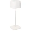 Image de Zafferano, Ofelia, Lampe de Table Rechargeable et Sans Fil avec Contrôle Tactile, Utilisable également comme Lampe d'Extérieur, Dimmer 2200-3000 K, Hauteur 29 cm, Couleur Blanc