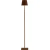 Image de Zafferano, Lampe Poldina L, Lampadaire Rechargeable et Sans Fil avec Contrôle Tactile, Convient pour le Salon et l'Extérieur, Dimmer 2200-3000 K, Hauteur Réglable 52-122 cm, Couleur Corten