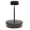 Image de Zafferano, Lampe Swap Mini, Lampe de Table Rechargeable et Sans Fil avec Contrôle Tactile, Convient pour le Salon et l'Extérieur, Dimmer, 2700 K, Hauteur 14,8 cm, Couleur Noir