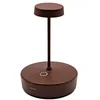 Image de Zafferano, Lampe Swap Mini, Lampe de Table Rechargeable et Sans Fil avec Contrôle Tactile, Convient pour Salon et Extérieur, Dimmer, 2700 K, Hauteur 14,8 cm, Couleur Corten