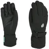 Image de Level Hero W Gants de ski pour femme avec sangle réglable, gants d'hiver thermiques, imperméables et respirants avec manchette en fourrure, vêtements de neige pour femme pour ski et snowboard, Noir ,