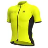 Image de Ale Bloc de Couleur Solide Tricot Manches Courtes Homme, jaune fluo, M