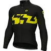 Image de Alé Cycling Solid Ready Maillot à manches longues pour homme Noir/jaune 2022