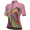 Image de Alé Cycling Maillot à manches courtes PR.E Rainbow pour femme, rose, XL