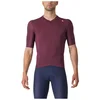 Image de Maillot Castelli Espresso Manches Courtes Grenat, Taille XL