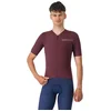 Image de Maillot Castelli Premio Evo Manches Courtes Rouge Bordeaux, Taille S