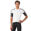Image de CASTELLI Entrata 6 T-shirt pour homme, protection solaire UPF, manches 1/4 pour vélo de route, cyclisme de gravier et course, Ivoire/gris fumé, noir clair, XXL