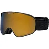 Image de Briko IT Lunettes de ski noires avec protection anti-UV et anti-buée pour adultes