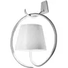 Image de Zafferano Lampes à Porter Poldina Applique avec Support Blanc