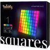 Image de Twinkly Squares Master Panel, panneau LED RVB, avec 1 panneau principal et alimentation USB-C, compatible avec HomeKit, Alexa et Google Home, lumières de jeu et streaming, plus de 16 millions de